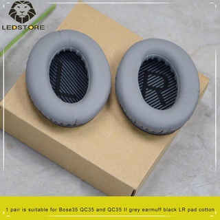 2 pzs almohadillas earmuffs de repuesto de esponja para bose bose 35 qc35 qc35 ii