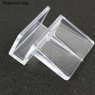 [pegasu1shg] 4 piezas 6/8 mm acuario tanque de plástico transparente clips cubierta de vidrio fuertes soportes calientes