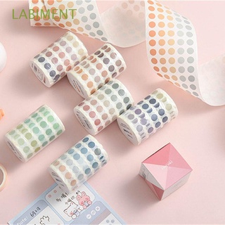 LABIMENT Diary Round Point Stickers Decorative Stickers Paper Tape Tape Creative 3M Basic Material Stickers Hand Book Color Dots