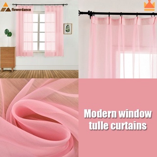 1Pc 100x130 dormitorio moderno ventana tul cortina hogar práctica decoración herramienta venta caliente FLOWERDANCE