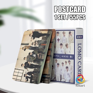 55 unids/caja enhypen photo card 2021 border album lomo tarjeta fotográfica tarjetas postales