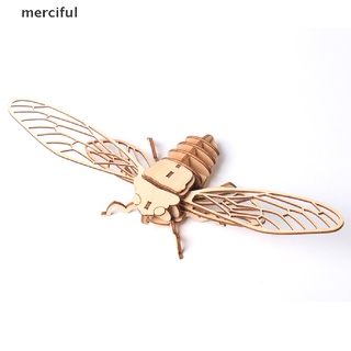 Merciful DIY Children 3D Wooden Puzzle Animal Model Assembly Kit Educational Toys Gifts CL (4)