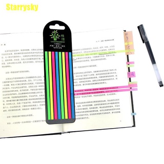 {[Starrysky]} 160 pzs notas adhesivas de colores transparentes fluorescentes/marcas/notas/papelería