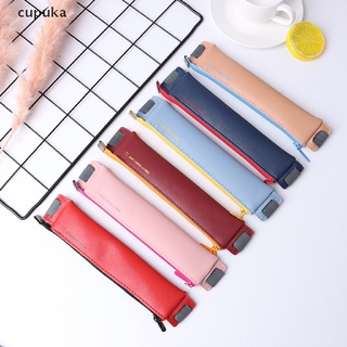 cupuka - mini bolsa de piel sintética para lápices, diseño de libros elásticos ecológicos cl