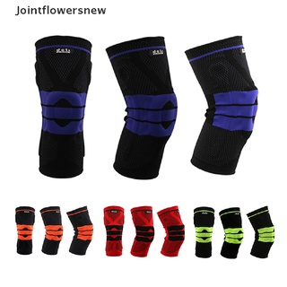 [jfn] 1 pieza de silicona para rodilla completa, soporte medial, soporte fuerte para meniscos, diseño de flores nuevas