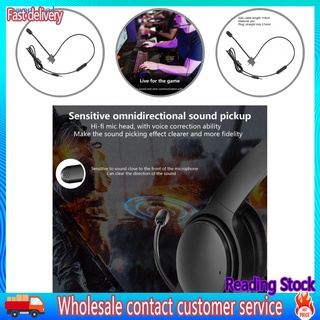 AM* Durable Microphone Cable 3.5mm Headset Gaming Microphone Wide Application