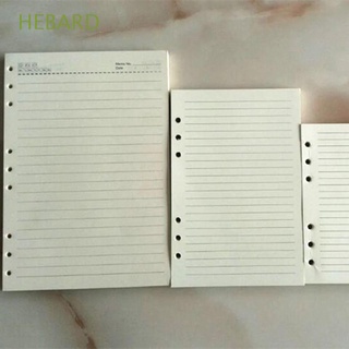 HEBARD Office Paper Refill Stationery Loose Leaf Inner Page Notebook Refill Paper Inner Core Vintage Retro Diary Planner School Supplies A5 A6 B5 80sheets Binder Inside Page