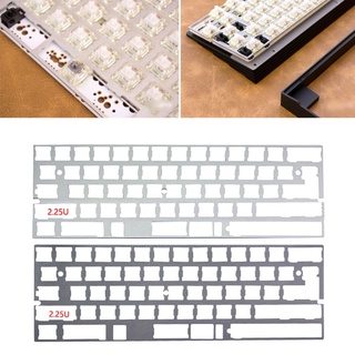 ynxxxx 2.25U Left Shift Aluminum Alloy Plate 60% DZ60 Plate for DIY Mechanical Keyboard Stainless Steel Plate GH60 (5)