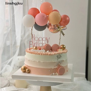 [linshgjku] Balloon Cake Topper Cloud Shape Confetti Balloon Birthday Dessert Decoration [HOT]