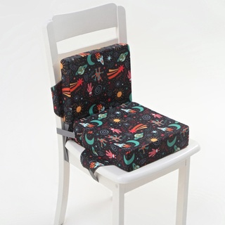 King 2 unids/Set antideslizante impresión de dibujos animados comedor niños cojín aumento almohadilla ajustable extraíble alta silla Booster Mat (3)