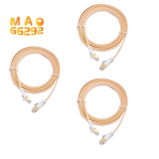 Network Cable,Category 7 Gold Plated Network Cable RJ-45 Network Cable Double Shielded Network Cable for Computer,8M