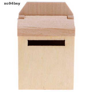 Mini caja De mensajes Miniatura De madera Para Casa De muñecas con 1/12