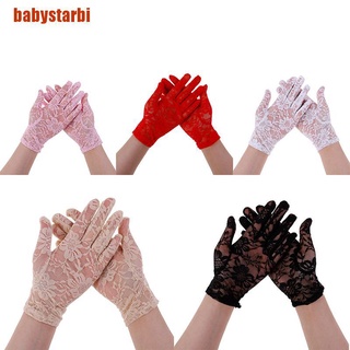 [babystarbi] 1 Pair Women Lady Bridal Evening Wedding Party Prom Driving Costume Lace Gloves