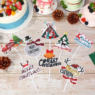 ASALVO Fiesta Regalos Decorativos Suministros Para Hornear Pastel De Cumpleaños Navidad Acrílico Feliz Tartas (8)