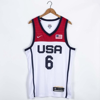 Nba jersey USA baloncesto No.6 LILLARD 2021 nueva edición olímpica blanco etc. baloncesto jersey