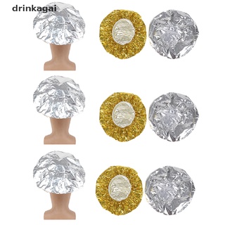 [Drinka] 6Pcs Bathing Cap Aluminum Foil Heat Insulation Hairdressing Cap Hair Dyeing Cap 471CL
