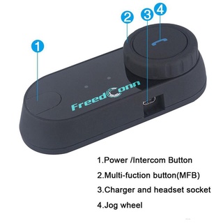 FreedConn T-COMVB Casco De Motocicleta Bluetooth Intercomunicador Walkie Talkie Auriculares Reducción De Ruido jado1 . cl (5)