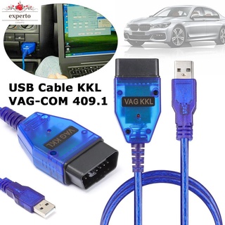EXPERTOUS with Software CD Fault Detection Line Car Accessories VAG-COM Interface 409.1 Car USB Cable Cable Fault Code VAG KKL Professional OBD2 OBD OBDII for Volkswagen Audi Seat Skoda