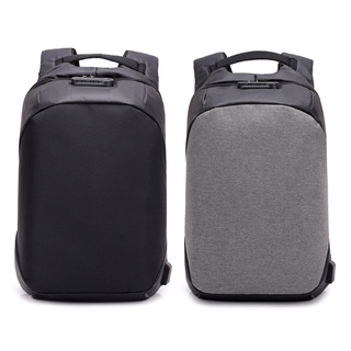 LU Anti-theft Men Laptop Notebook Backpack Headphone USB Port School Travel Bag New