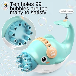 Ce de diez agujeros de la máquina de burbujas delfín eléctrico de la máquina de burbujas de los niños al aire libre (2)