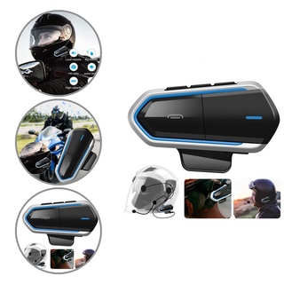tbrinnd abs casco auriculares bluetooth compatible 5.0 impermeable interfono auriculares manos libres para la motocicleta