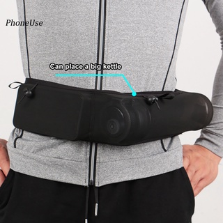 Bolsa de cintura de tela de malla de pu resistente al desgaste con múltiples bolsillos UItra-delgado para correr