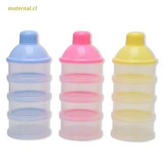 MUT 1PC Baby Infant Feeding Milk Powder Food Box Storage Bottle Container 4 Layers