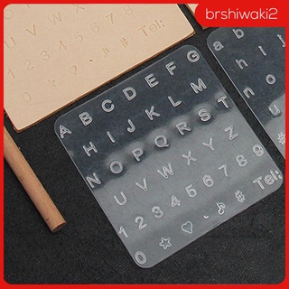 A-z y 10 BRSHIWAKI2 lija De cuero con Letras del Alfabeto