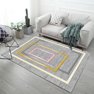 gran área geométrica patrón alfombras estilo nórdico hogar antideslizante alfombra de piso minimalismo decoración alfombra dormitorio mesita de noche