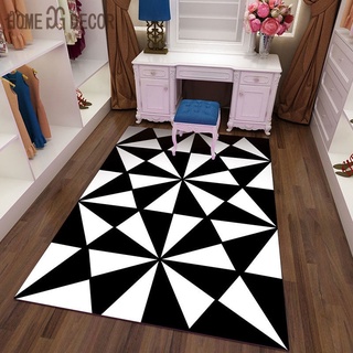 negro y blanco hogar pequeña alfombras hogar dormitorio mesita de noche alfombra decoración antideslizante alfombra