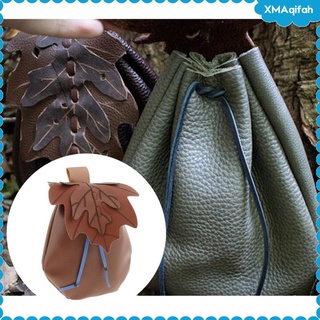 monedero medieval vikingo con cordón pequeño bolso de cintura larp bolsa renaissance