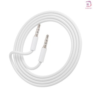 Cable con Conector Auxiliar Macho 3.5mm a Macho audio Estéreo/cable Extensor blanco (3)