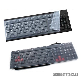 <akin2> 1 funda universal de silicona para teclado de escritorio/protector de piel