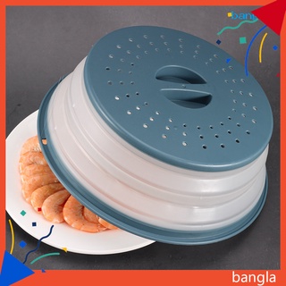 bangla cubierta protectora a prueba de salpicaduras cesta de drenaje pp plegable microondas a prueba de salpicaduras cubierta para cocina