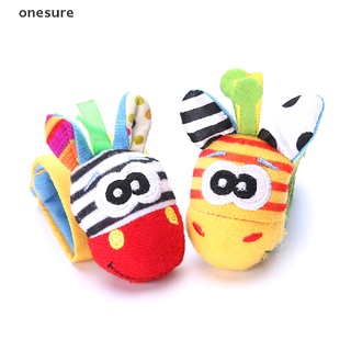 onesure Infant Baby Kids Socks Rattle Toys Animals Wrist Rattle And Socks 0~24 Months .