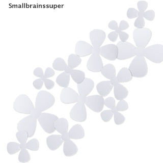smallbrainssuper 12 unids/lote 3d pvc multicolor pequeñas flores viscosa diy pegatina de pared decoración del hogar sbs (5)