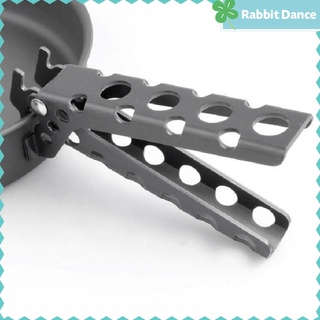 [Rabbit Dance] pinza Universal para acampar, Anti-caliente, sartén, soporte de Clip