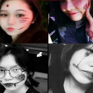 Halloween falsa costra sangre disfraz especial maquillaje Zombie cicatrices tatuajes (5)