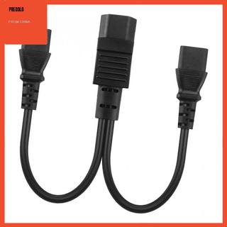 Negro IEC320-C14 a 2C13 cable adaptador de alimentación macho a hembra PDU/UPS servidor (5)