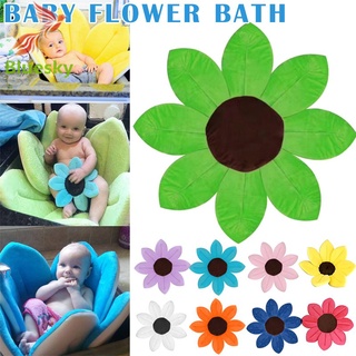 almohadilla plegable para bañera de bebé recién nacido, forma de pétalo de flores suaves