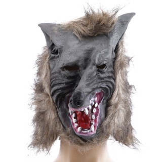 Werewolf Halloween Party Scary Mask Funny Horror Thickened Wolf Mask Game Props Mask