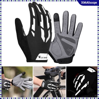 guantes de ciclismo para hombre dedo completo mtb bicicleta de carretera guantes de gel almohadilla (4)