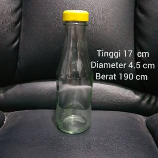 Botella de vidrio de 200 ML/botella de vidrio amarillo 200 ML Y1
