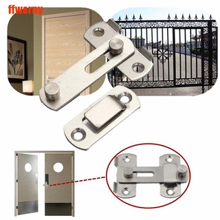 [ffwerny] New Stainless Steel Home Safety Gate Door Bolt Latch Slide Lock Hardware+Screw