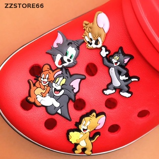 Charms (ZZSTORE66) 10 Piezas De PVC De Dibujos Animados Zapatos Encantos Tom Y Jerry Gato Ratón Decoraciones my