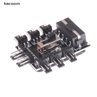 kacoom nuevo pc ide molex 1 a 8 vías divisor de 3 pines ventilador de refrigeración hub adaptador de enchufe cl