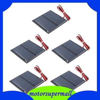 [MotorMall] 5 Pzs Mini Panel Solar/Módulo Celular Pequeño Para Cable 5.5V/80mA
