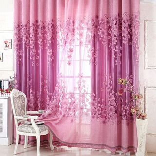 ☄Floral Half Shading Curtain Window Treatment for Living Room Bedroom Decor☄ (5)
