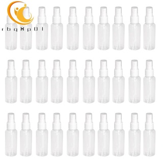 30 botellas transparentes vacías de spray de 50 ml de plástico mini contenedor recargable vacío contenedores cosméticos