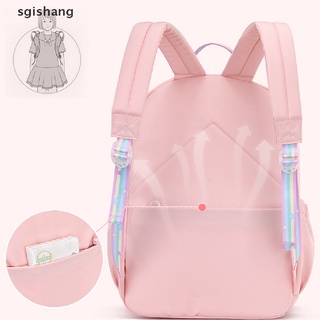 sgsh coreano arco iris correa de hombro bolsa escolar para adolescentes mochilas impermeables. (2)